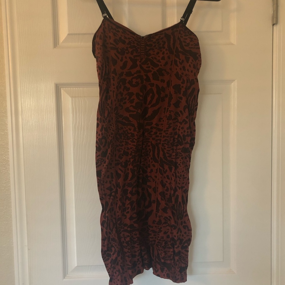 Free People red cheetah print bodycon dress❤️🖤